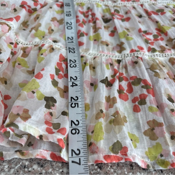 J. Jill Floral Peasant Blouse in Pink, Olive & Coral - Picture 14 of 14